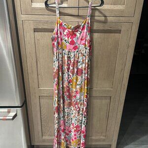 Natural Life Floral Midi Dress Ladies Size XL